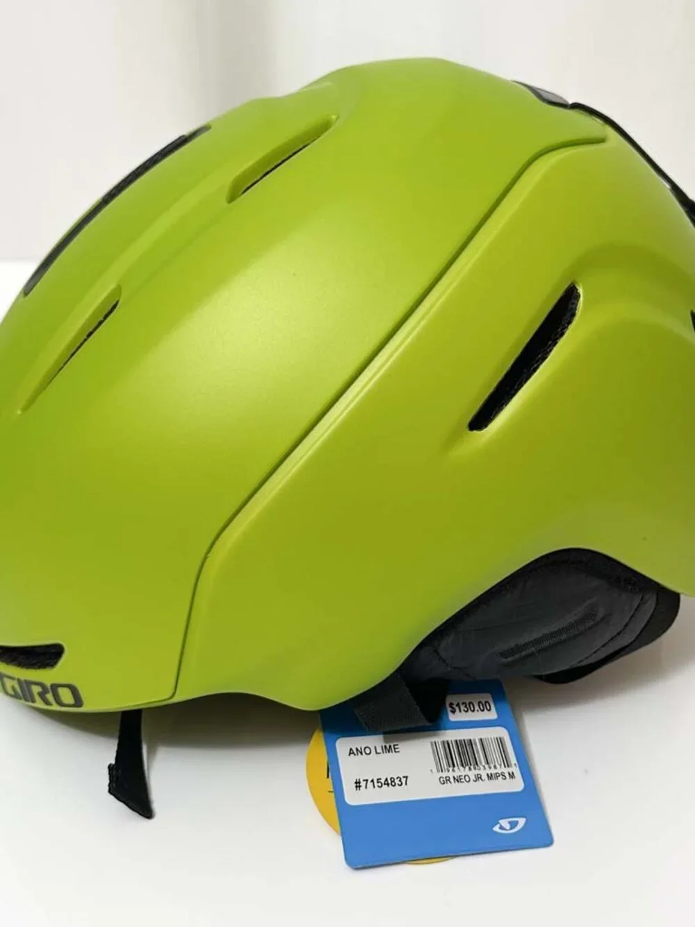 Giro Neo-Jr MIPS Snowsports Helmet, Lime, Youth Medium